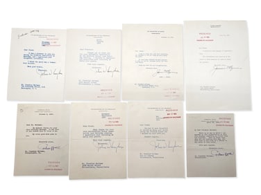 Eight Secretary of State Signed Letters