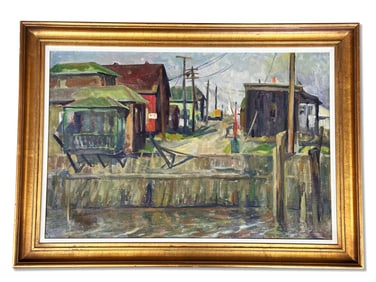 Marian D. Harris Oil/Canvas: Caspian Ave