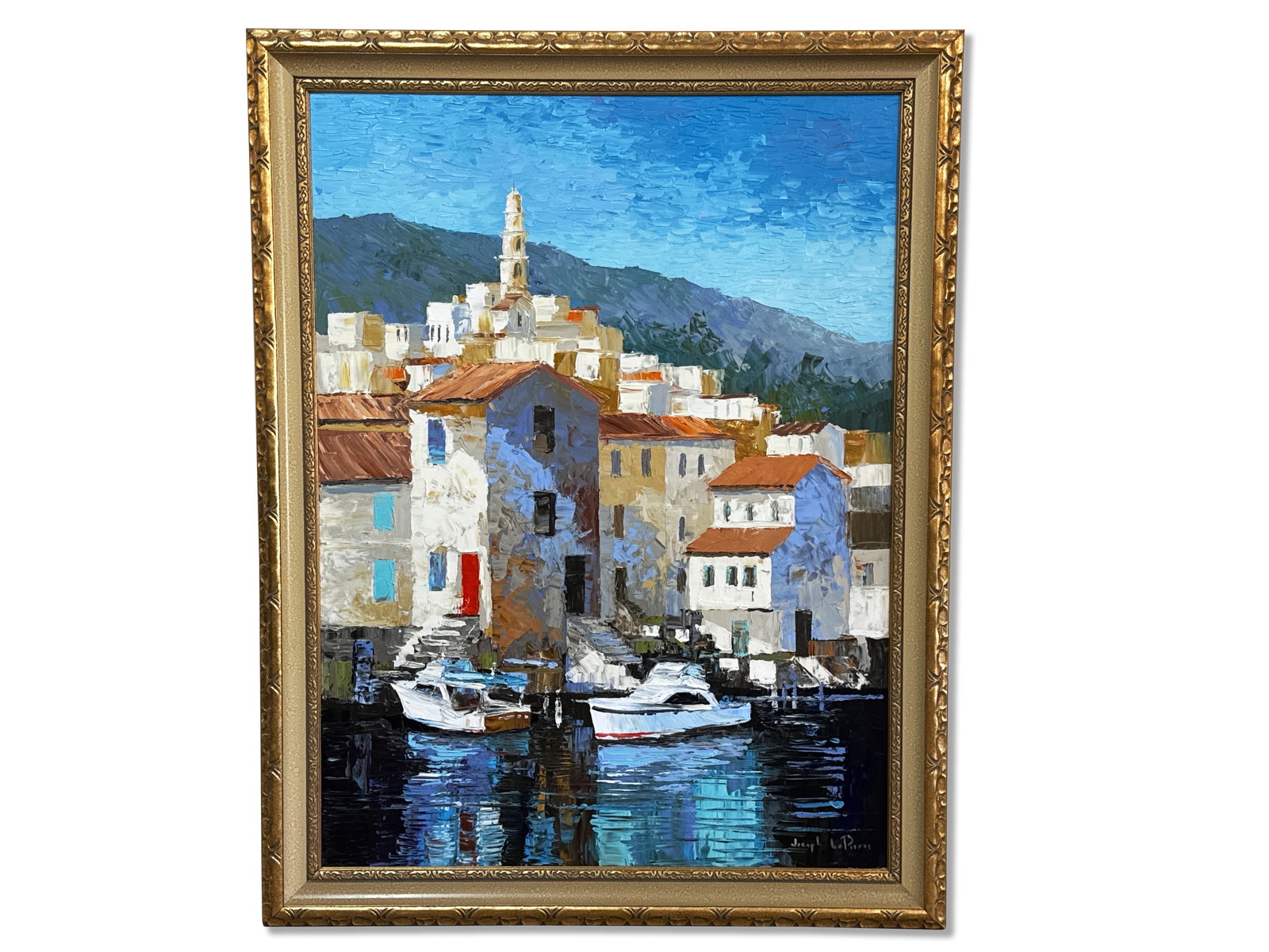 Joseph Le Pierre Oil/Canvas: Harbor (1 of 5)