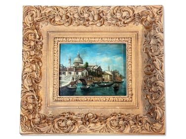 Oil/Board: Venetian Scene