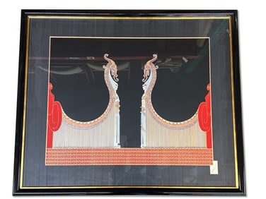Signed Erté Serigraph: Aladdin and His Bride