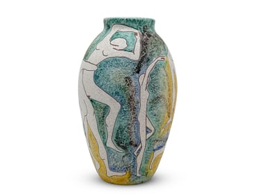 Marcello Fantoni Figural Pottery Vase