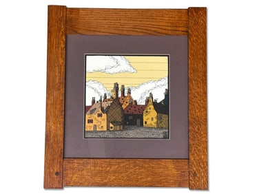 Anita Munman Mixed Media: Village Scene