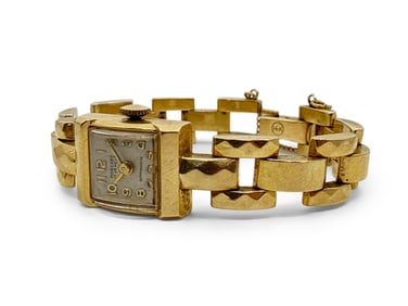 14K Yellow Gold Moncare Bracelet Watch