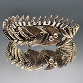 D'Molina Mexican Silver Fish Bracelet