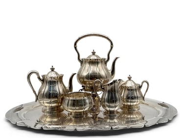 Shreve Crump & Low Five Piece Sterling Tea Service