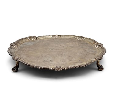 18th C. Edward Coker Sterling Salver