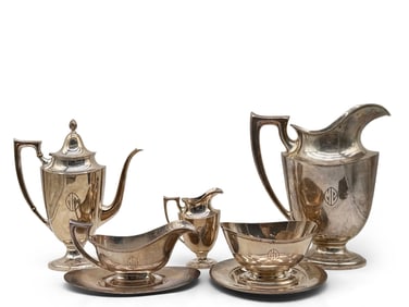 Seven Pieces of Towle Lafayette Sterling Holloware