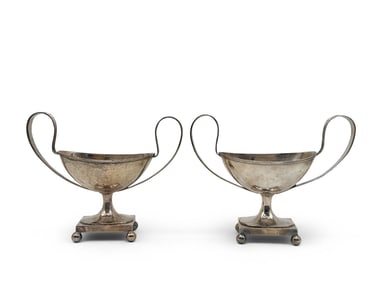 18th C. English Sterling Sugar Bowls
