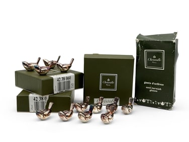 Twelve Christofle Piccolo Place Card Holders