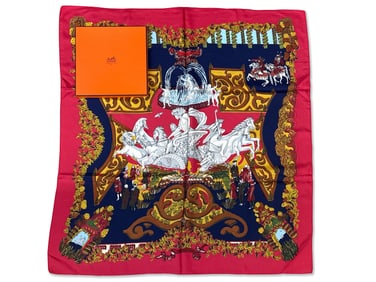 Hermès Paradis de Roy Silk Scarf