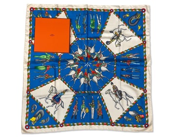 Hermès L'Armee Imperiale Russe Silk Scarf