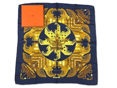 Hermès Proues Silk Scarf