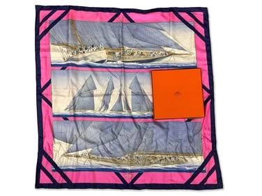 Hermès Rafales Silk Scarf