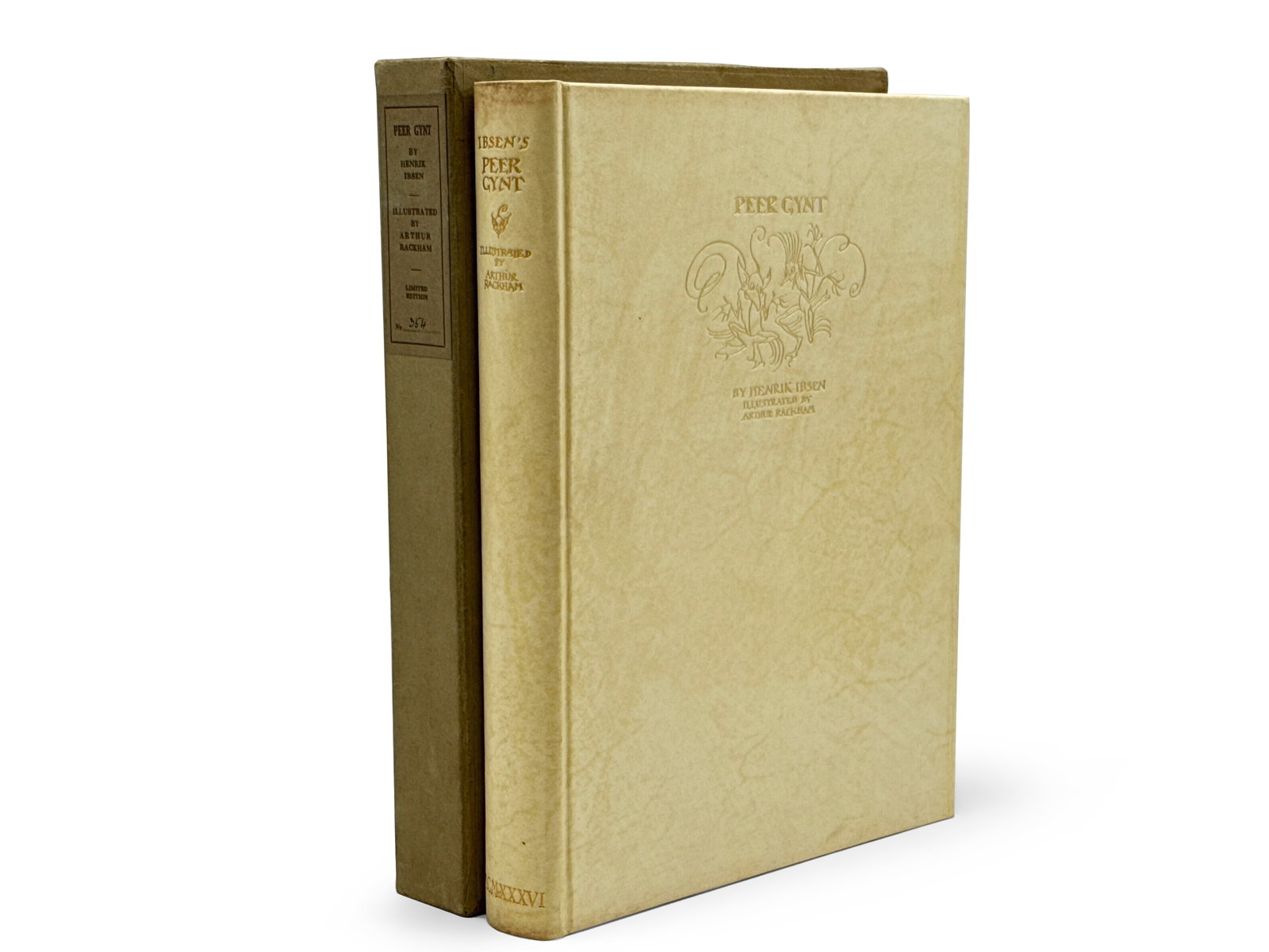 Signed Rackham-Illustrated Peer Gynt: "Peer Gynt" by Henrik Ibsen with illustrations by Arthur Rackham. George G. Harrap & Co. Ltd., 1936. A limited first edition # 354 of 460 copies. Signed by illustrator Arthur Rackham. | You have addit