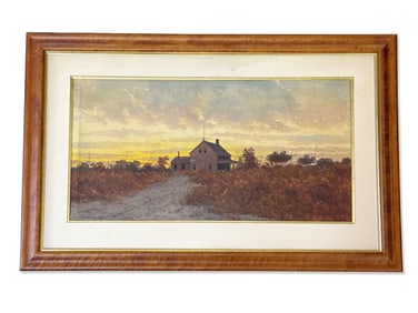 George Essig Watercolor: Brigantine, NJ Landscape