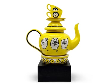Evelyn Grant Sign Language Teapot Sculpture