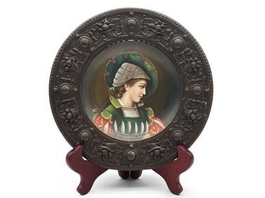 Porcelain Portrait Cabinet Plate