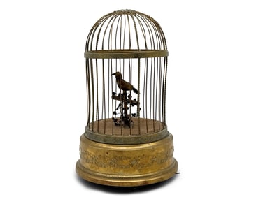 Mechanical Automaton Bird Cage Music Box