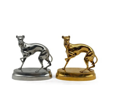 Two Schlick Fele Greyhound Watch Stands
