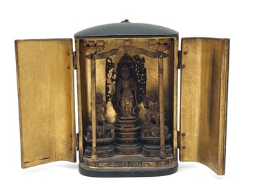 Japanese Gilt Lacquered Zushi