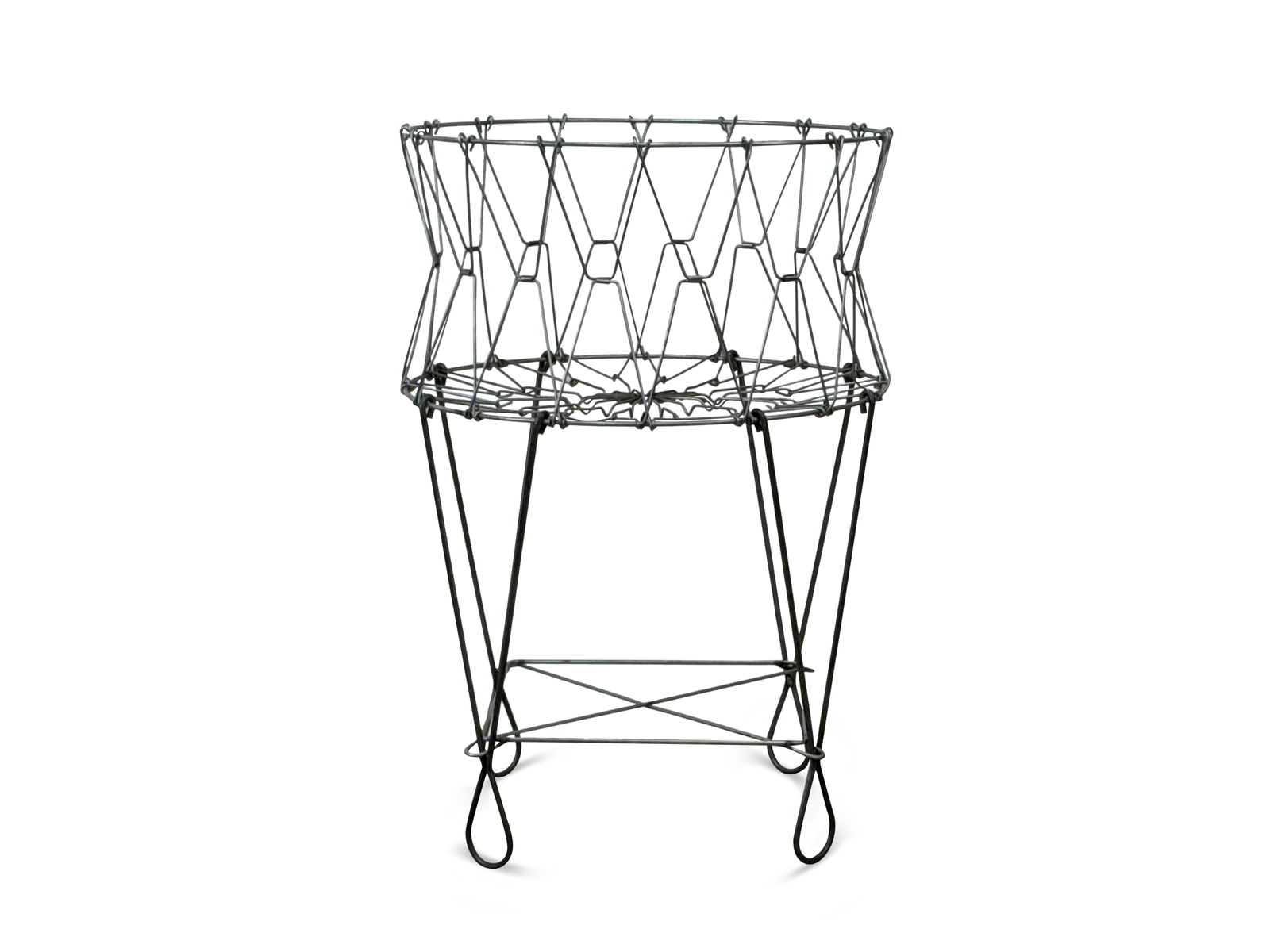 French Wire Laundry Basket (1 of 4)