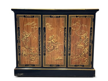 Drexel Chinoiserie Lacquered Server Cabinet