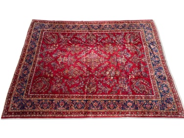 Sarouk Room Size Carpet, 11ft 8in x 8ft 7in