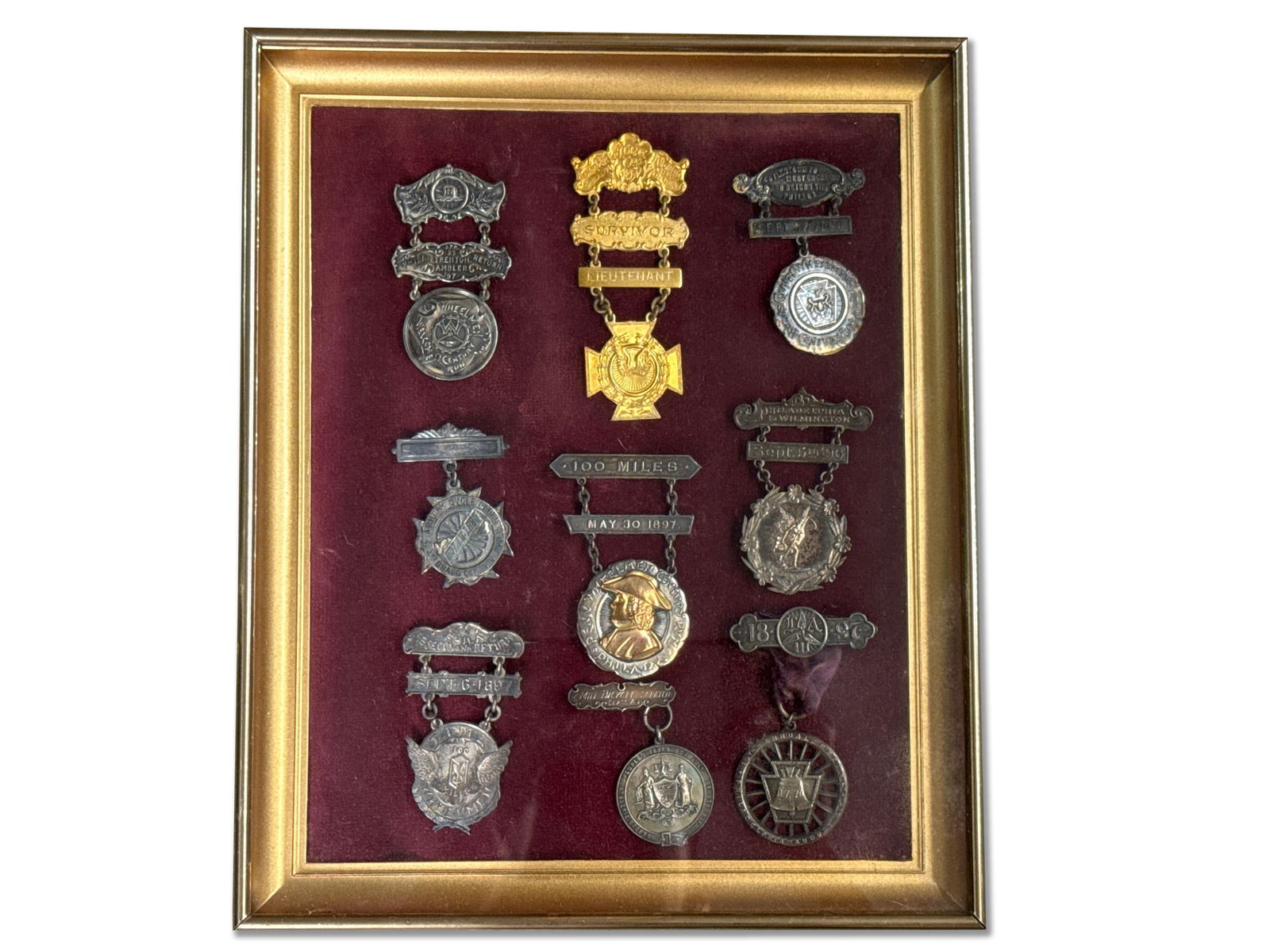 Nine 19th C. Wheelman & Bicycle Medals (1 of 7)