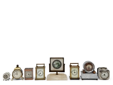 Eight Travel Alarm Clocks