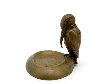 Frederic Debon Bronze Kingfisher Vide Poche