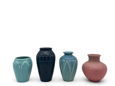 Four Rookwood Pottery Vases