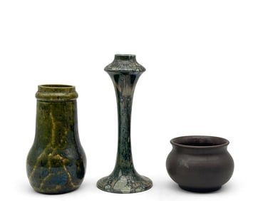 Three Art Pottery Vases