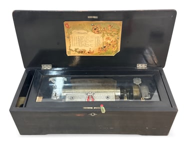 19th C. Swiss Cylinder Music Box