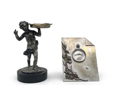 Two French Art Nouveau-style Watch Stands