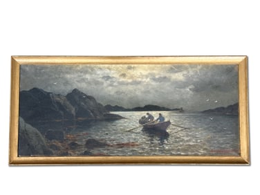 Lauritz Haaland Oil/Canvas: Seascape