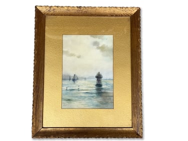Charles Russel Loomis Watercolor: Buoy