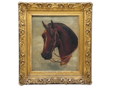 M. Little. Oil/Canvas: Horse