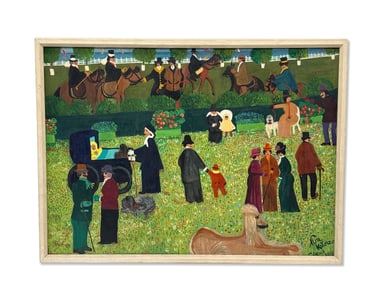 Nina Katonzo Oil/Canvas: Folk Art Scene