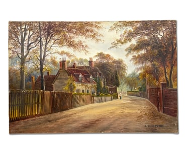 George Willis Pryce Oil/Canvas: Country Scene
