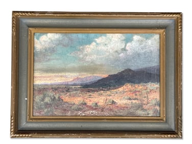 Lewis Wood Physioc Oil/Board: Sunset