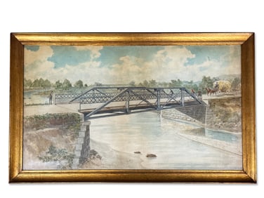 Sebastiano Panunzi Watercolor: Bridge