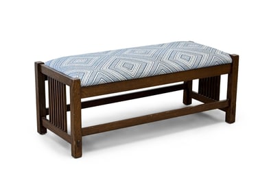 Stickley Oak Bench