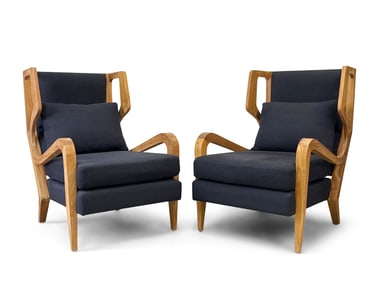 Pair of Contemporary Modern Lounge Chairs