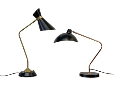 Two Contemporary Modern Table Lamps