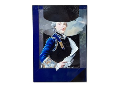 Joao Figueiredo Painting on Aluminum: Portrait