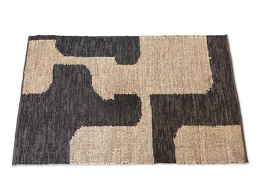 CB2 Modern Weller Leather Rug, 8ft x 5ft