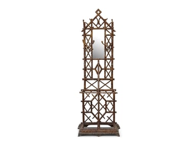 Decorator Cast Iron Faux Bamboo Hall Rack