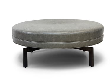 Michael Weiss for Vanguard Furniture Leather Ottoman