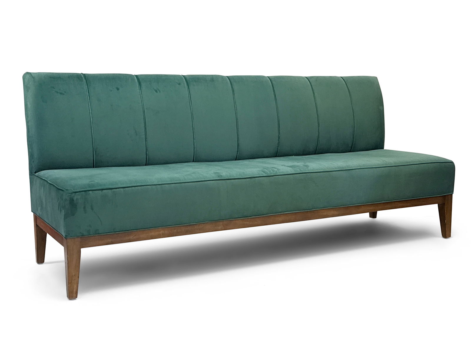 Decorator Velvet Upholstered Banquette Sofa (1 of 4)